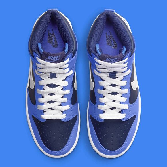 NEW Nike Dunk High GS Medium Blue White DB2179 400 - SIZE 5Y = 5 MEN / 6.5 WOMEN main image 7